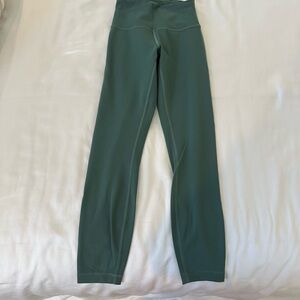 Lululemon Green Wunder Train 25in Leggings